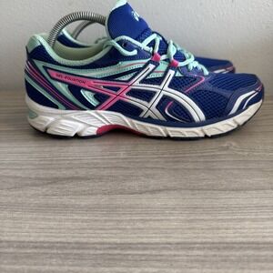 ASICS Gel Equation T5Q6N Women's Blue Pink Turquoise Shoes Sz 10.5 Running